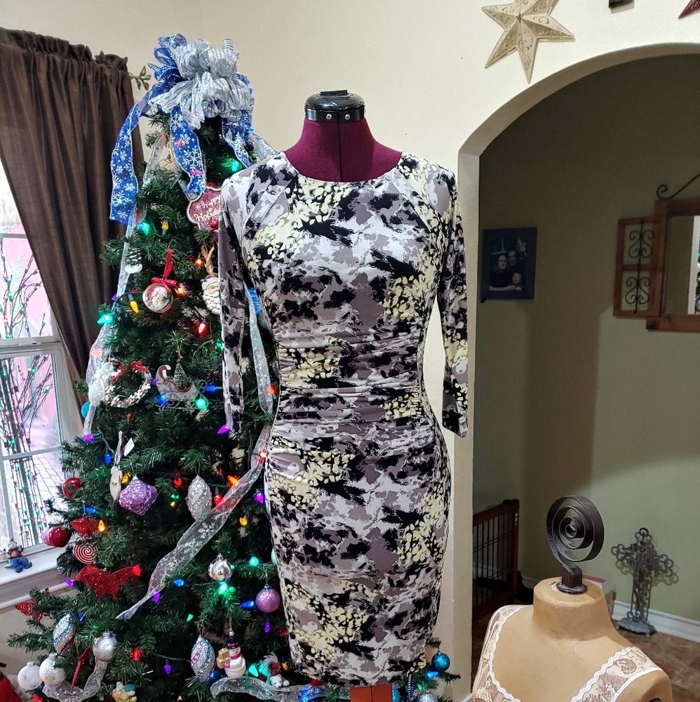 SOLD-Jennifer Lopez Multi Color Dress - Size XS